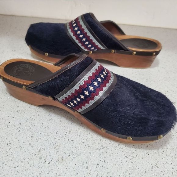 Penelope Chilvers blue clogs size 10 - Picture 6 of 10